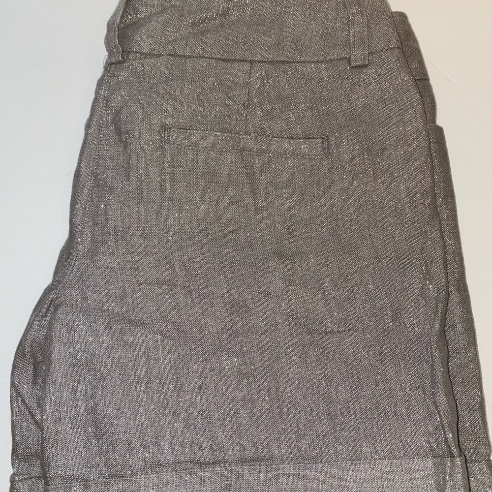 Apt. 9 Shimmering grey and silver Women's Shorts - Picture 5 of 6
